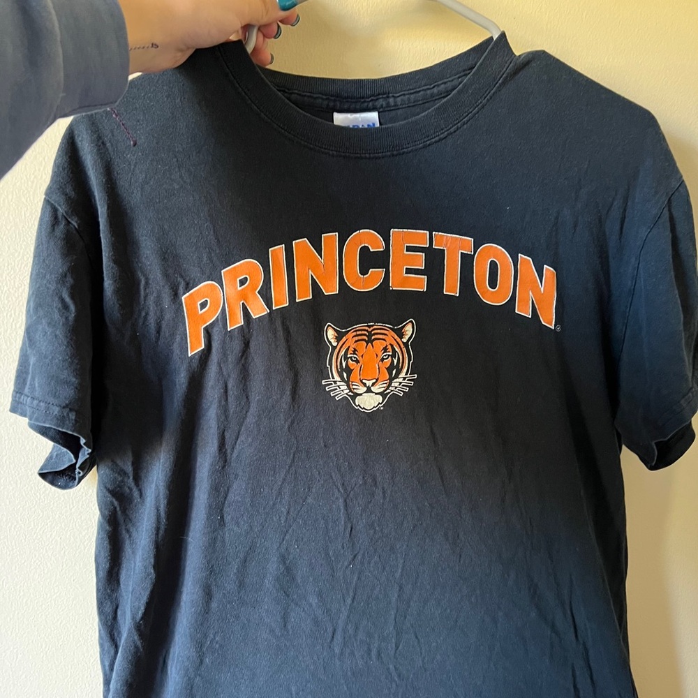 Unisex Gildan Brand Navy/Black Princeton T-Shirt